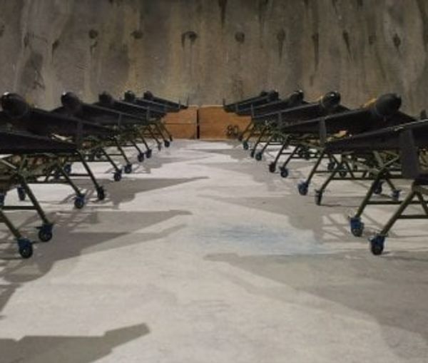 An underground base housing dozens of Iranian drones (file photo)