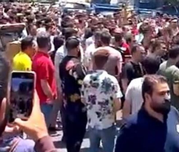 Protest in Tehran bazaar on Sunday, June 11, 2022