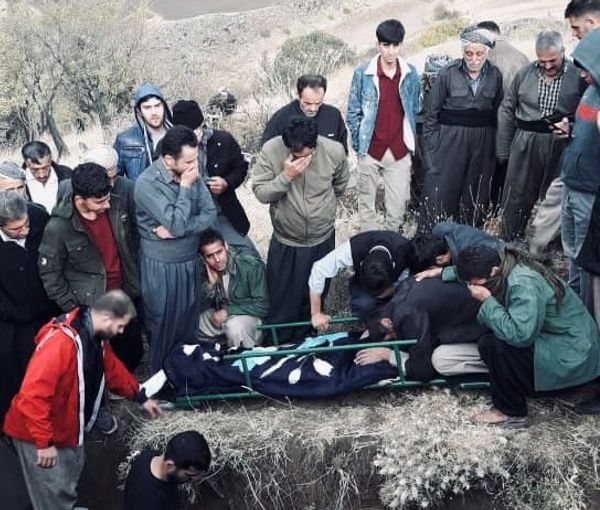 Funeral of a protester in Iran's Kurdish region on Oct. 30, 2022