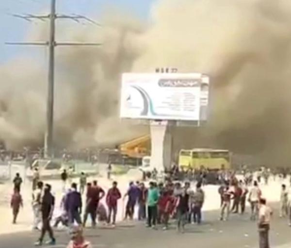 Petrochemical workers on strike in Iran on October 10, 2022
