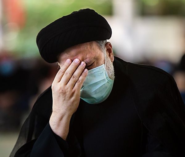 Iranian president Ebrahim Raisi at a Ashura religious mourning ceremony. File Photo