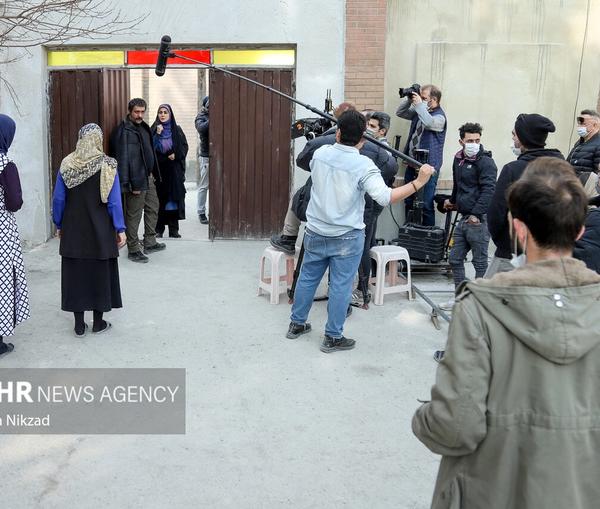Behind-the-scenes of an Iranian movie (file photo)