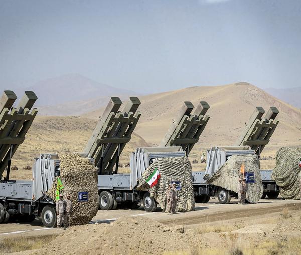 An official photo issued by IRGC showing its military drills on October 17, 2022
