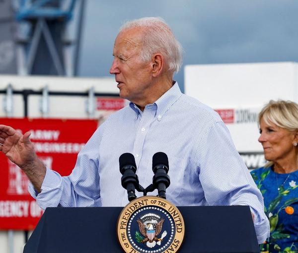 President Joe Biden and the First Lady visiting Puerto Rico on October 3, 2022
