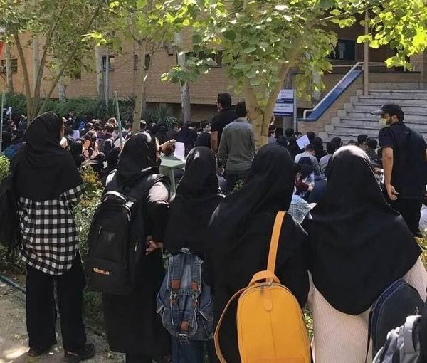 A demonstration by university students in Iran (undated)