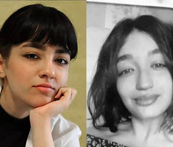 Nika Shakarami (left) and Sarina Esmailzadeh, both 16-year-old, were killed during the protests (October 2022)