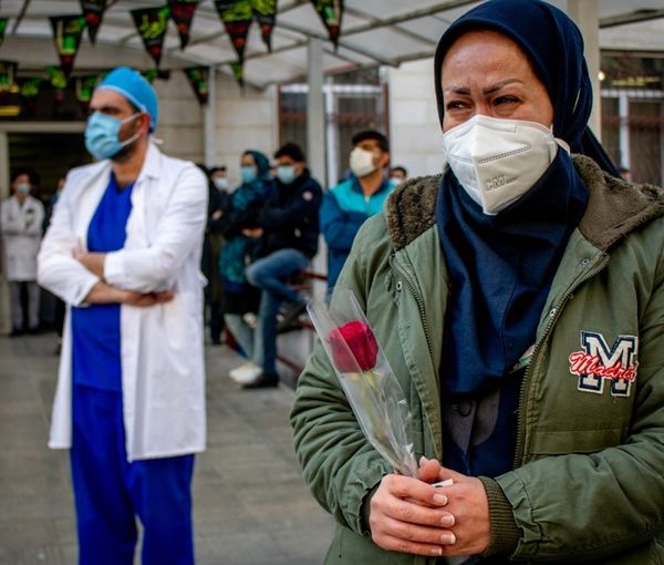 Doctors and health workers in Iran under tremendous pressure during the COVID pandemic. Undated