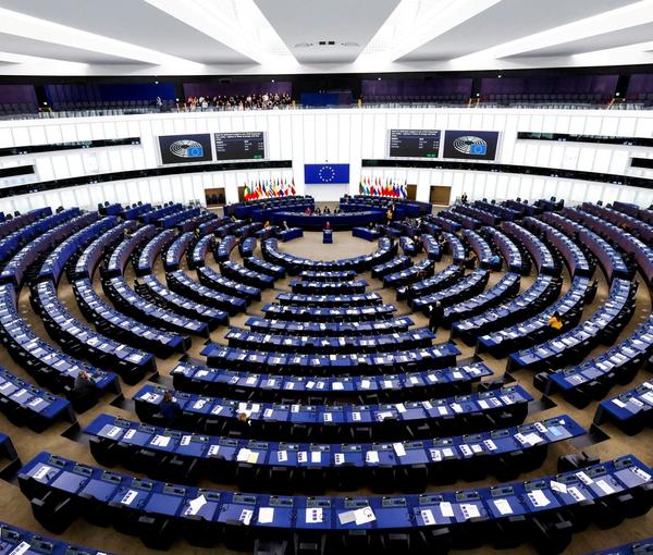 A general view at the European Parliament in Strasbourg, France, December 13, 2022