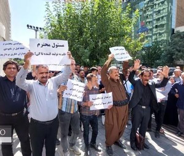 A protest by Iranian poultry farmers (August 2023)