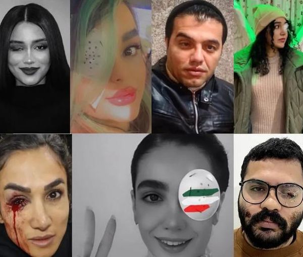 A combo photo of some of the protesters whose eyes were injured by security forces (file)