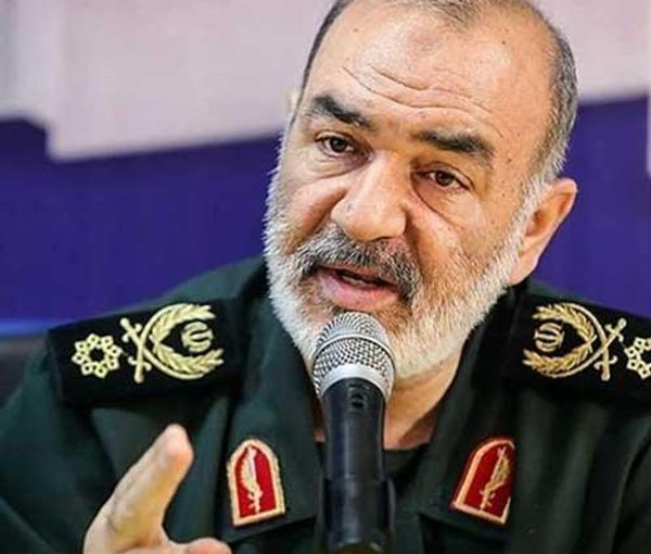 The commander of the Revolutionary Guard Major General Hossein Salami (file photo)