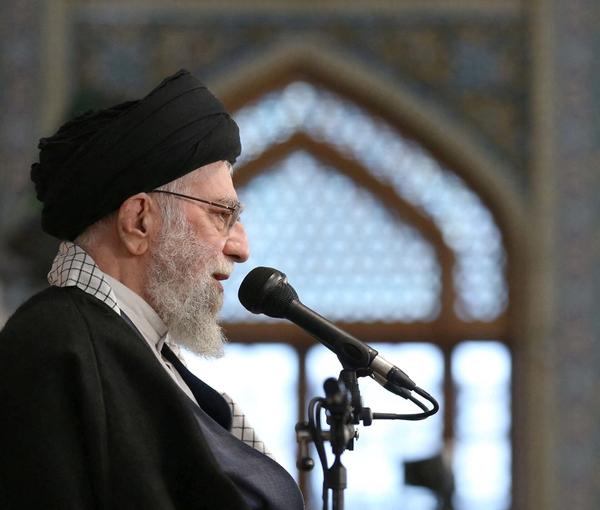 Iran's Supreme Leader Ali Khamenei speaks during a public rally in Mashhad, March 21, 2023