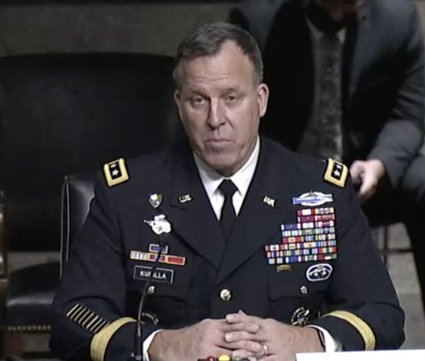 Michael Erik Kurilla, the head of the US Central Command (CENTCOM) (file photo) 