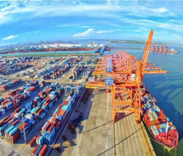 A view of China's Zhanjiang port