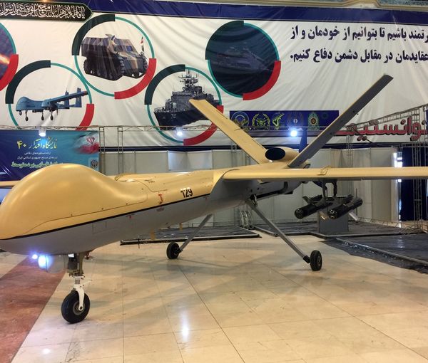 Shahed 129 UAV during an exhibition in Tehran  (January 2019)