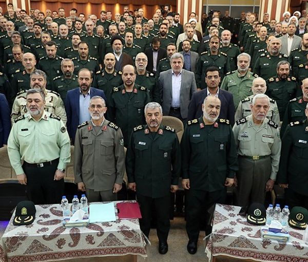 Some of the high-ranking military officials of the Islamic Republic (file photo)