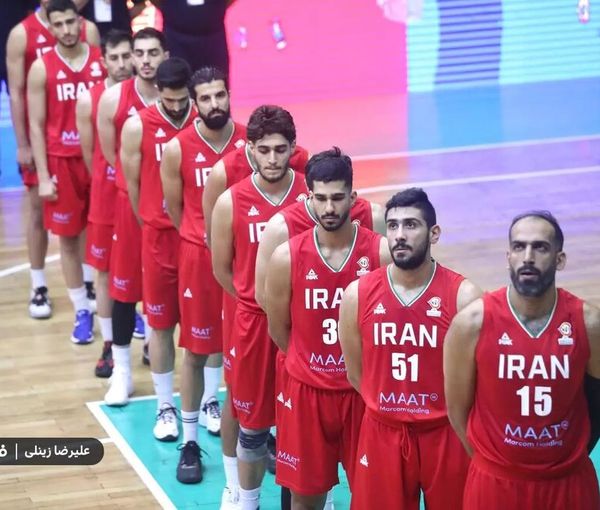 Iran’s basketball team players refused to sing the national anthem before their match against China.  (November 2022)