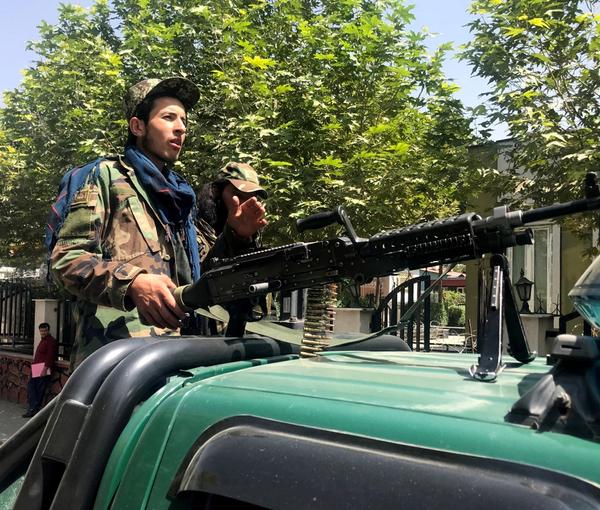 A Taliban fighter seen in Kabul. FILE