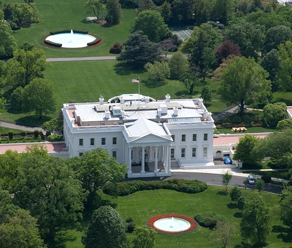 An aerial view of the White House complex (file photo)