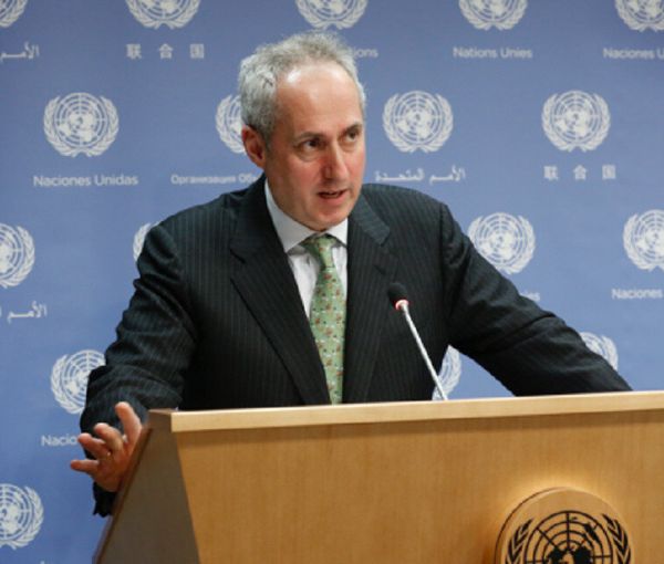 Stéphane Dujarric, the spokesman for the UN Secretary-General António Guterres (file photo)