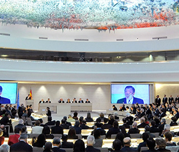 A session of the UN Human Rights Council (file photo) 