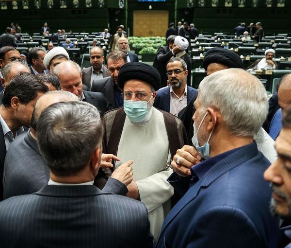 Iran’s President Ebrahim Raisi at the parliament (undated)