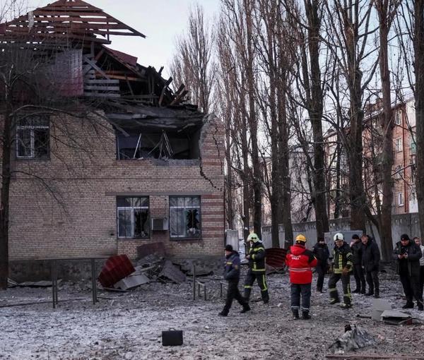The result of an attack by Russia using Iranian drones in Kyiv. December 14, 2022
