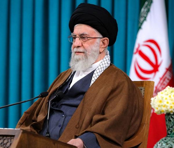 Iran's ruler Ali Khamenei delivering his New Year, Noruz message. March 20, 2022