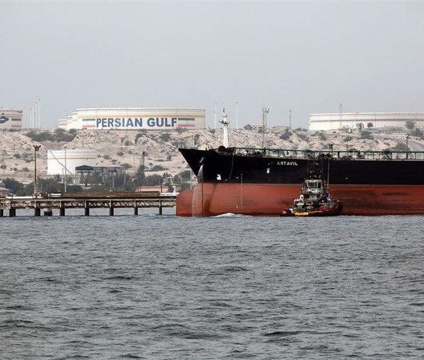 An Iranian oil tanker seen departing from the Persian Gulf in August 2021