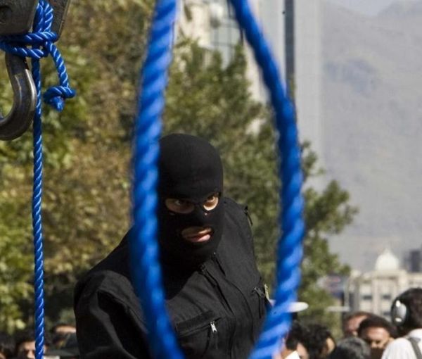 A public execution in Iran. Undated