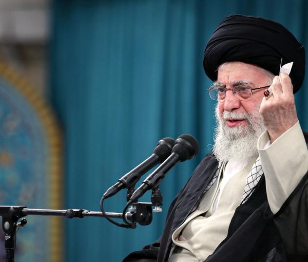 Ali Khamenei speaking about current protests on Saturday, Nov. 19, 2022