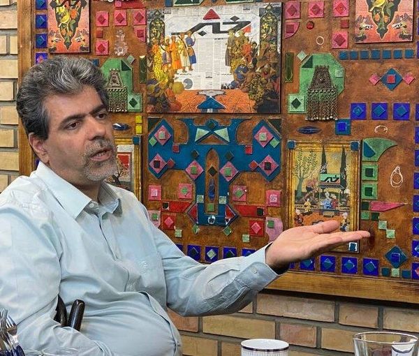 Iranian politician Hojjat Mirzaei during his interview with Khabar Online website in Tehran on December 17, 2022