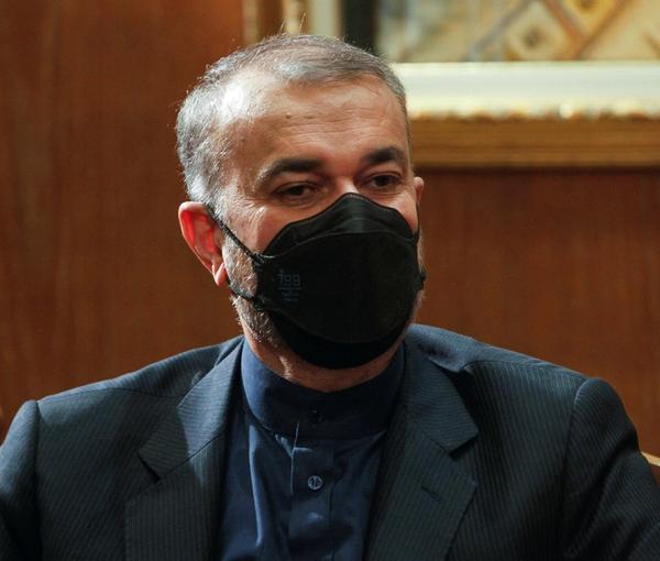 Iranian foreign minister Hossein Amir-Abdollahian in Beirut on March 24, 2022