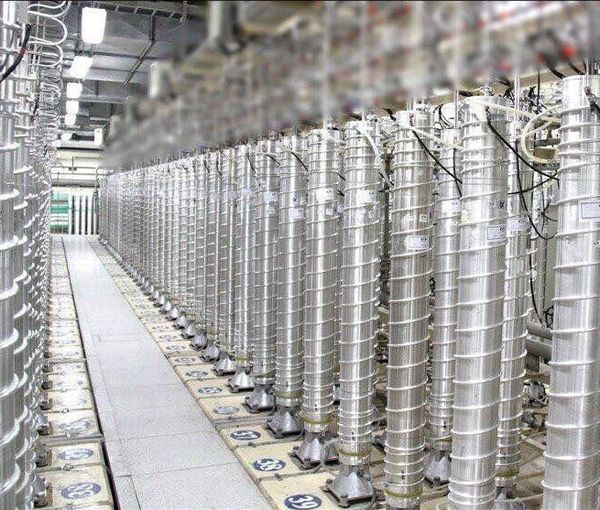Uranium enrichment machines or centrifuges at Iran's Fordow facility. Undated