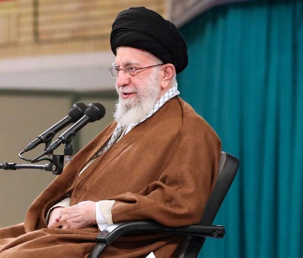 Ali Khamenei addressing Iran's foreign policy establishment on May 20, 2023