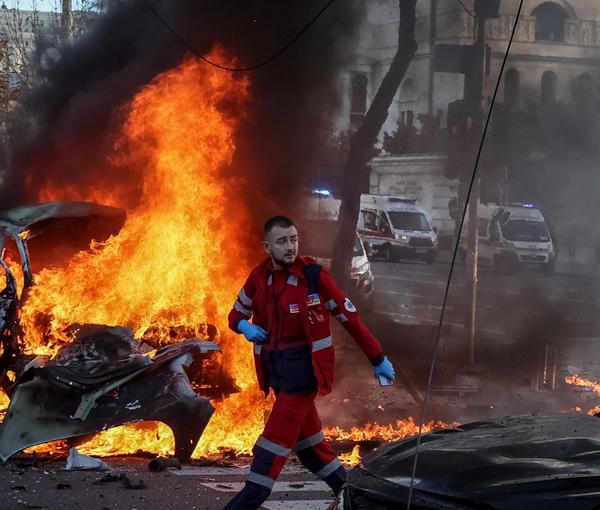 Multiple Russian strikes rocked Kyiv on October 10, 2022