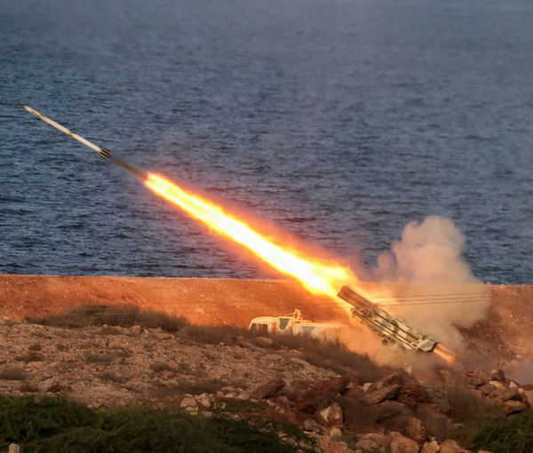 An Iranian missile test on December 22, 2021