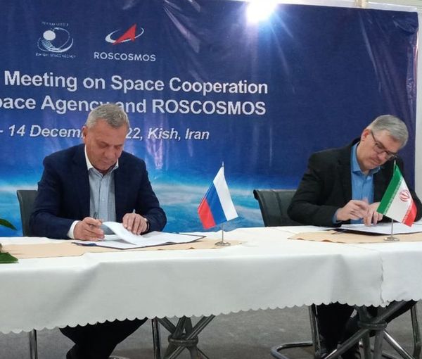 Iran and Russia signing space cooperation agreement on December 14, 2022