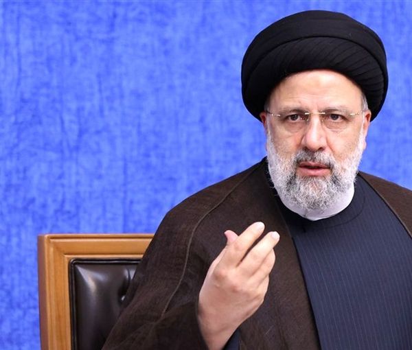 Iran's President Ebrahim Raisi speaking at Tehran University on Dec. 7, 2022
