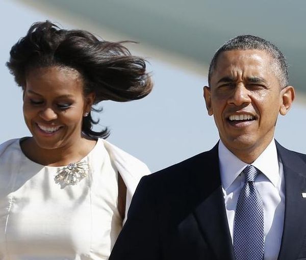 Former US President Barack Obama and first lady Michelle Obama (April 10, 2014)