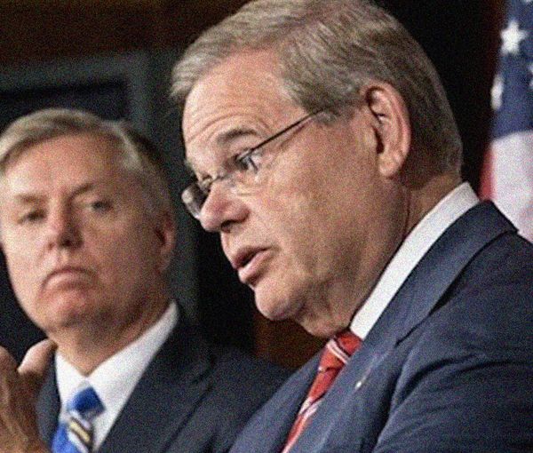 Senators Lindsey Graham (L) and Bob Menendez, Undated
