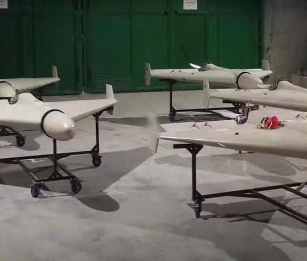 A number of Shahed-136 drones (file photo)