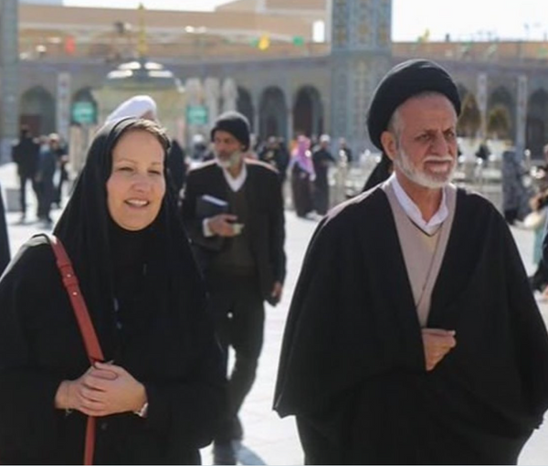 Swiss envoy in Iran Nadine Olivieri Lozano in the city of Qom on February 22, 2023