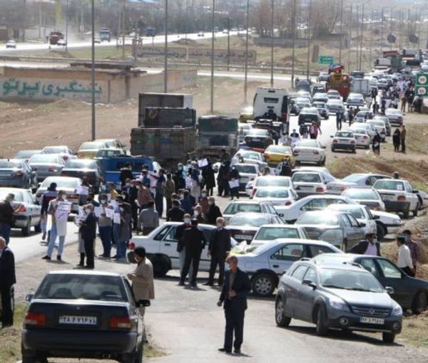 Protests in Shahrekord against water transfer project. April 17, 2022