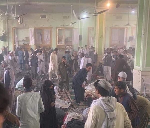 Deadly bombing of Shiite mosque in Kandahar, Afghanistan. October 15, 2021