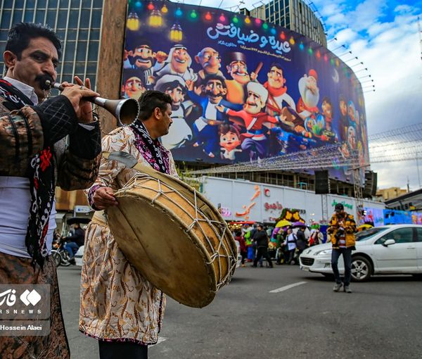 Street celebrations for the new Iranian year in Tehran (March 2023)
