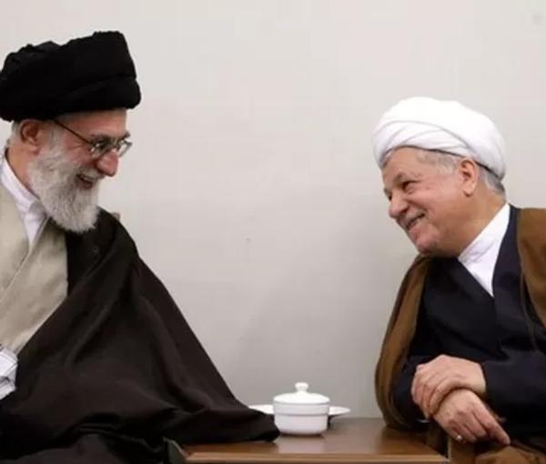 Iran's Ali Khamenei (L) and Hashemi Rafsanjani. Undated