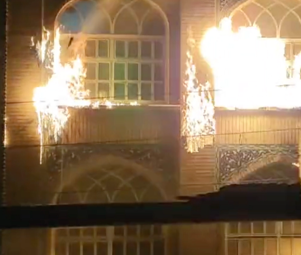 Protesters firebombed a seminary in the Shiite religious center of Qom on Nov. 18, 2022