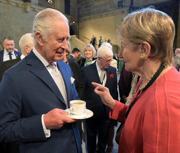 Britain's King Charles attends a reception with MPs of both Houses, ahead of the coronation, in London, May 2, 2023