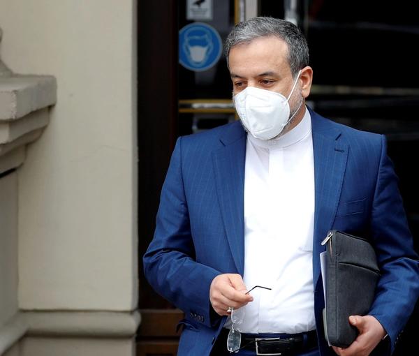 Abbas Araqchi seen during nuclear talks in Vienna in May 2021